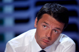 Errore da matita blu per Renzi