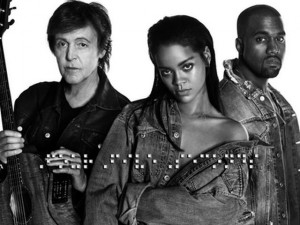 Rihanna canta con Paul McCartney e Kanye West