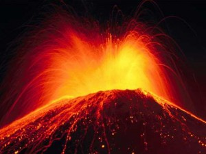 Il vulcano Fuego in Guatemala