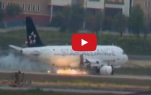 Motore in fiamme su aereo Turkish airline