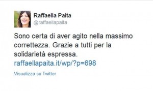 Raffaella Paita su Twitter