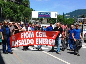 Corteo Ansaldo Energia blocca Genova Ovest