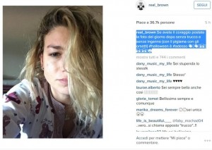 Emma Marrone senza trucco su Instagram