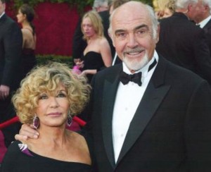 Sean Connery e la moglie Micheline Roquebrune