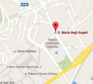 Sanremo, crolla cornicione della Chiesa degli Angeli 