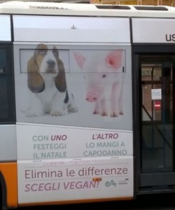 Go Vegan su Bus AMT a Genova