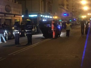 Incidente in via Monticelli a Marassi