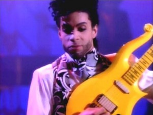 Prince e la sua chitarra Yellow Cloud