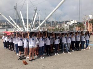 Flash mob al Porto Antico