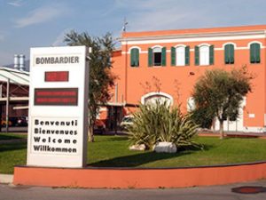 La sede della Bombardier a Savona