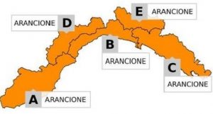 allerta arancione in Liguria